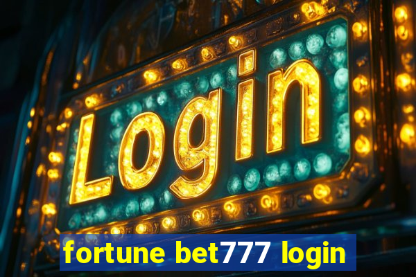 fortune bet777 login